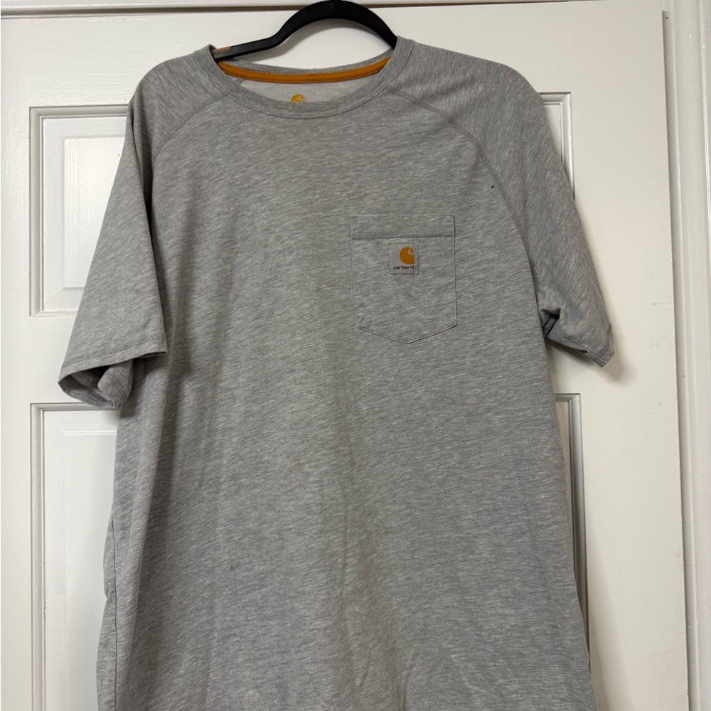 Carhartt Men's Gray Pocket T-Shirt Size XL